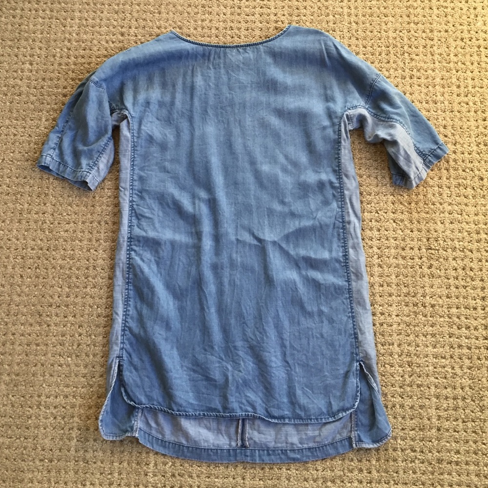 Denim shift dress